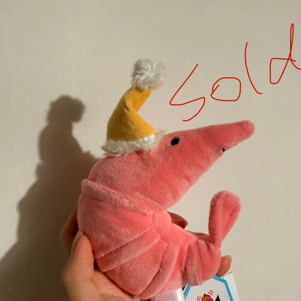 Jellycat celebration crustacean shrimp NWT retired!  sold！！